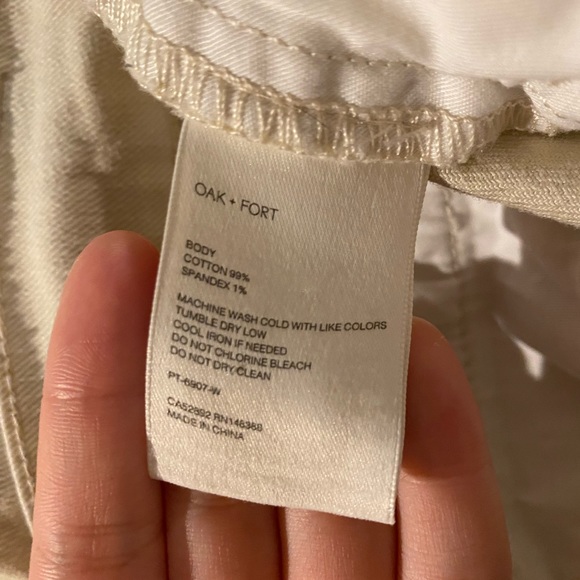 Oak and Fort pleated pants (beige) - Picture 7 of 7